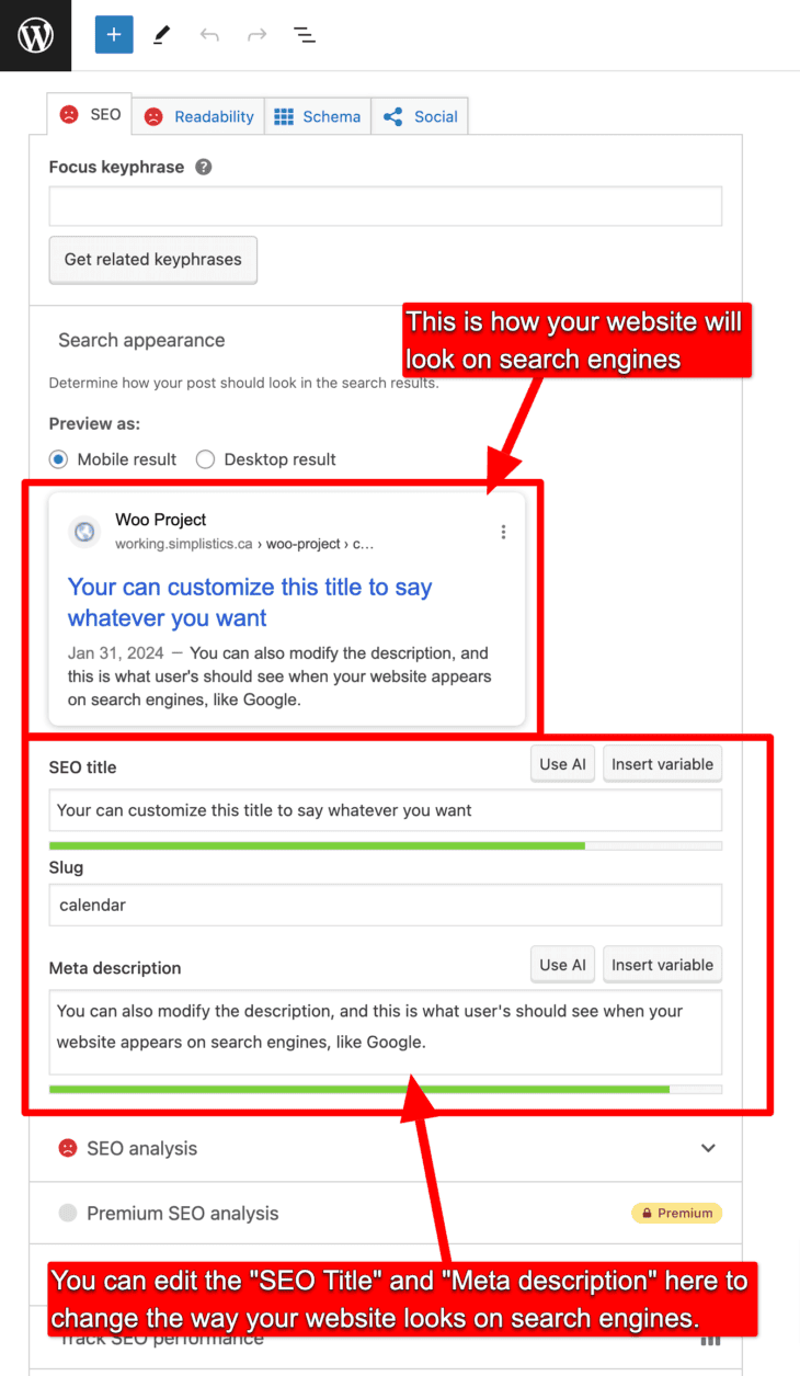 Edit-Page-“Calendar”-‹-Woo-Project-—-WordPress