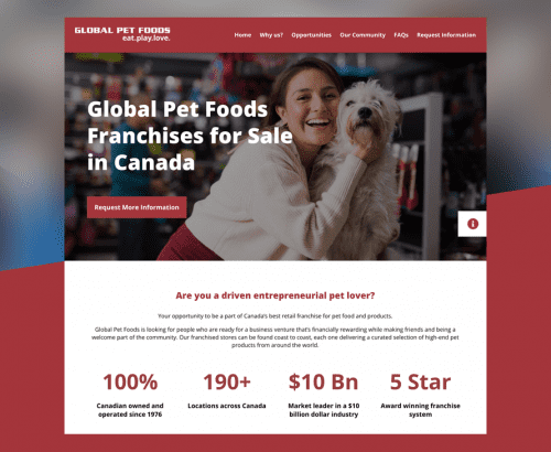 Global Pet Foods - Web Design Toronto