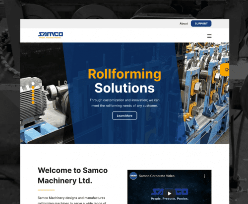 Samco Machinery - Web Design Toronto