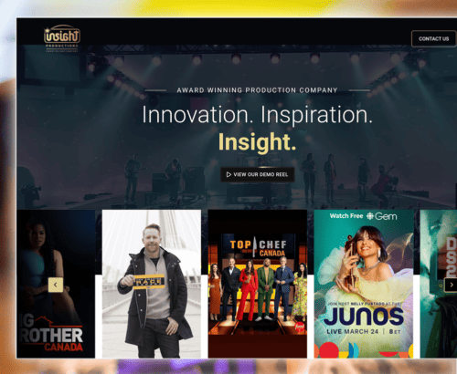 Insight Productions - WordPress Toronto Web Design